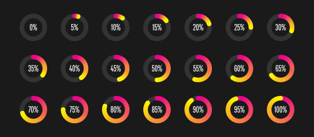 圆形百分比图 diagrams图片下载