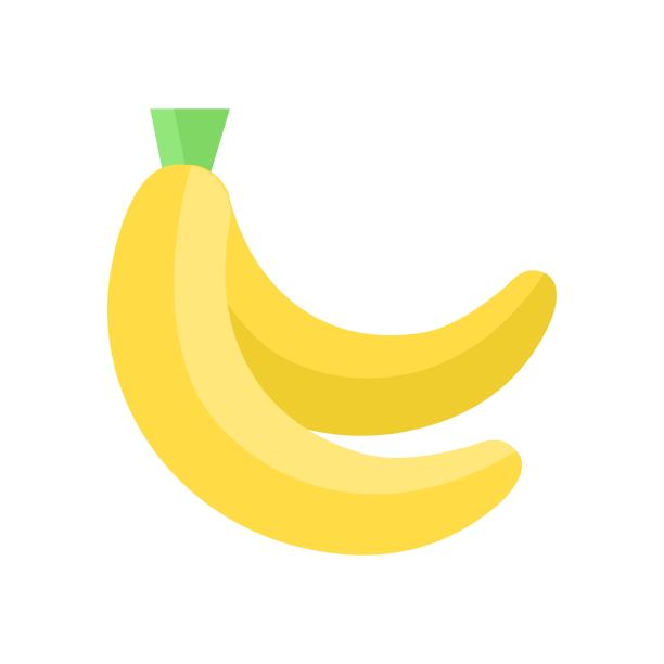 晚餐市场或网上购物相关香蕉水果矢量平式，图片下载
