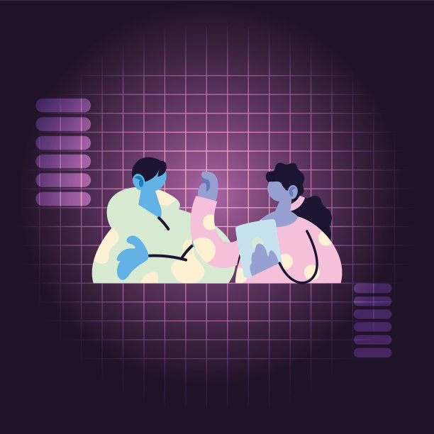 一对在家在线工作的职业夫妇图片下载