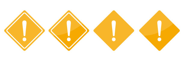 警告标志图标设置向量图片下载
