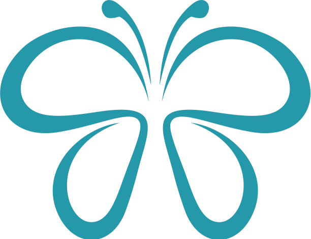装饰蝴蝶标志模板设计图片下载