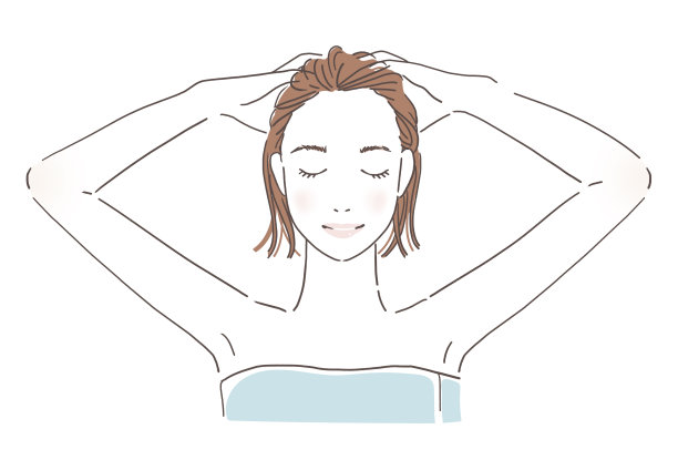 头皮按摩图片下载