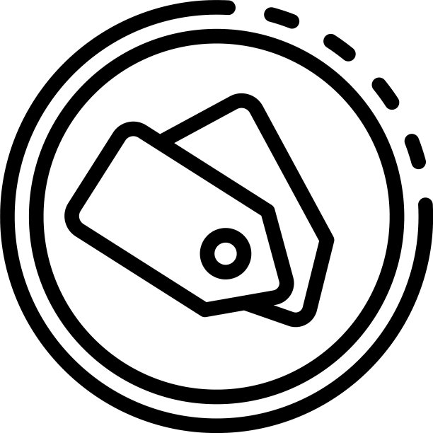 广告服装标签图标轮廓风格图片下载