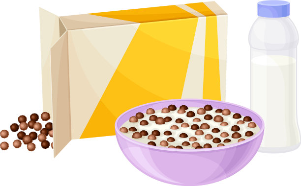 一碗巧克力脆脆麦片或什锦麦片图片下载