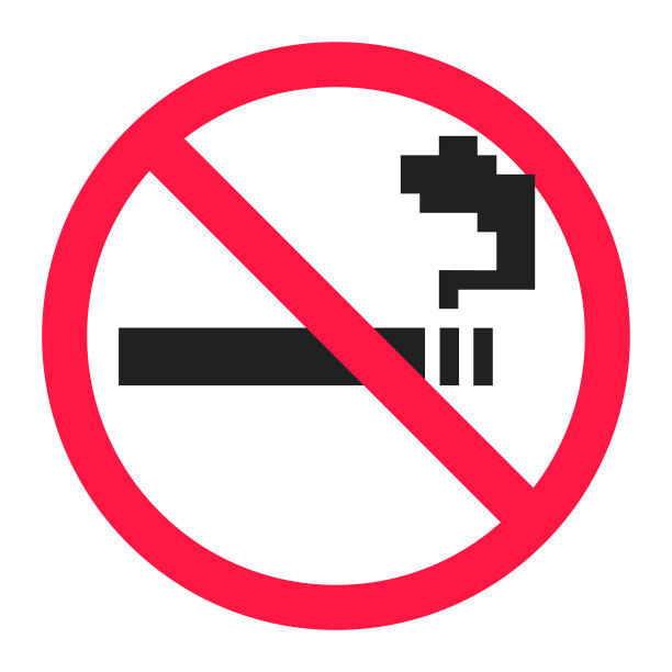 禁止吸烟标志图标隔离图片下载