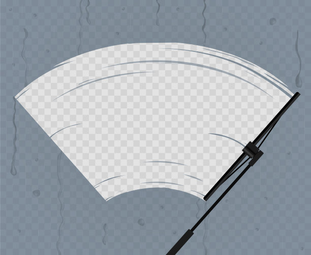 黑色的雨刷可以在雨中清洁玻璃图片下载