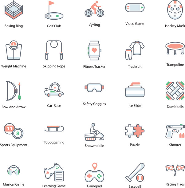 奥运平面图标包图片下载