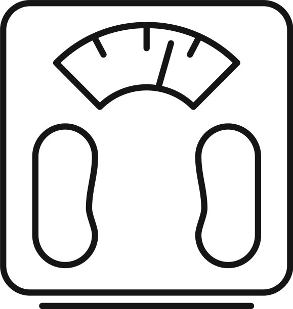 健身秤图标轮廓风格图片下载