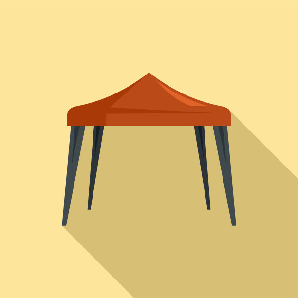 事件帐篷图标扁平化风格图片下载
