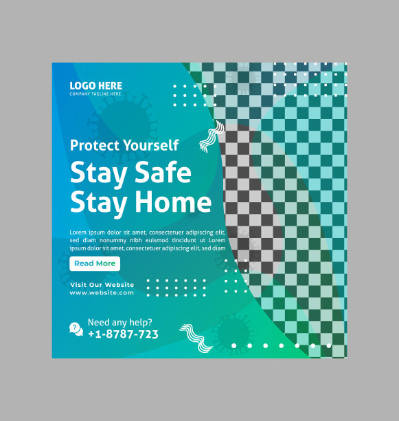 医疗健康社交媒体横幅图片下载