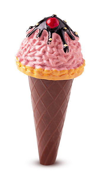 粉红色的冰淇淋加巧克力图片下载