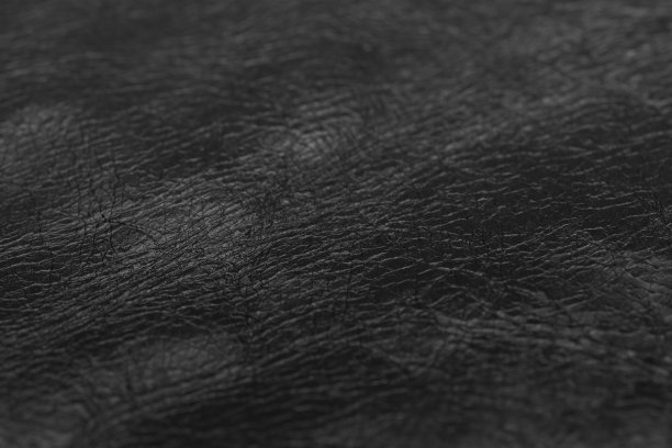 黑牛皮皮革纹理选择性聚焦图片下载