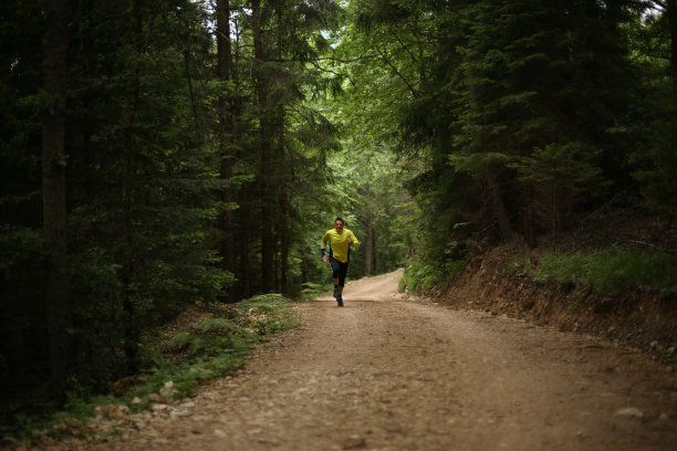 早上在田野里慢跑图片下载