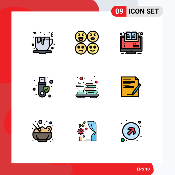 9 .创意图标的现代标志和符号图片下载