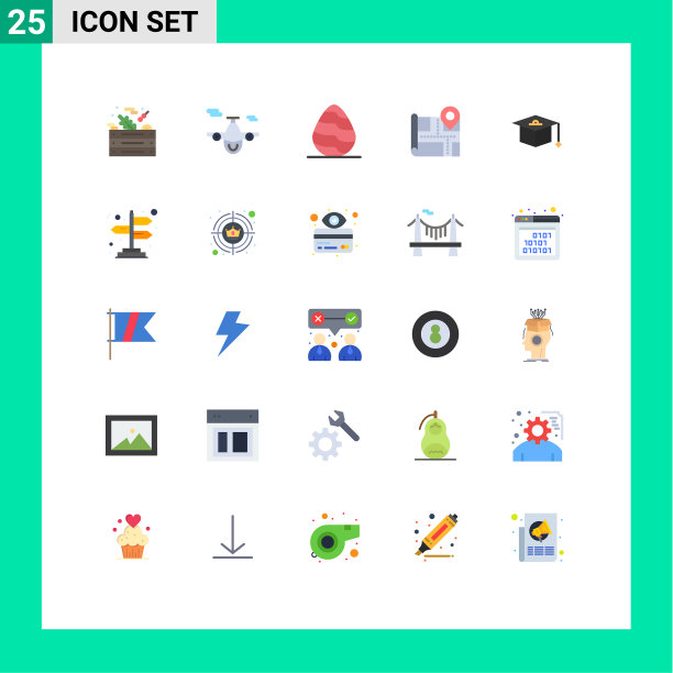 现代设25平色和符号等图片下载