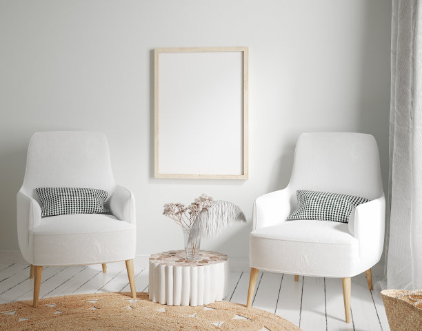 模拟框架在家庭室内背景图片下载