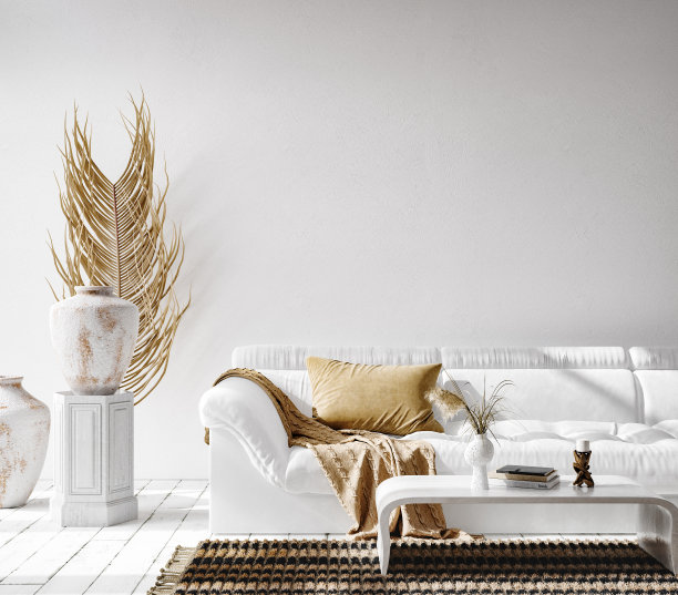 波西米亚风格的室内背景素材图片