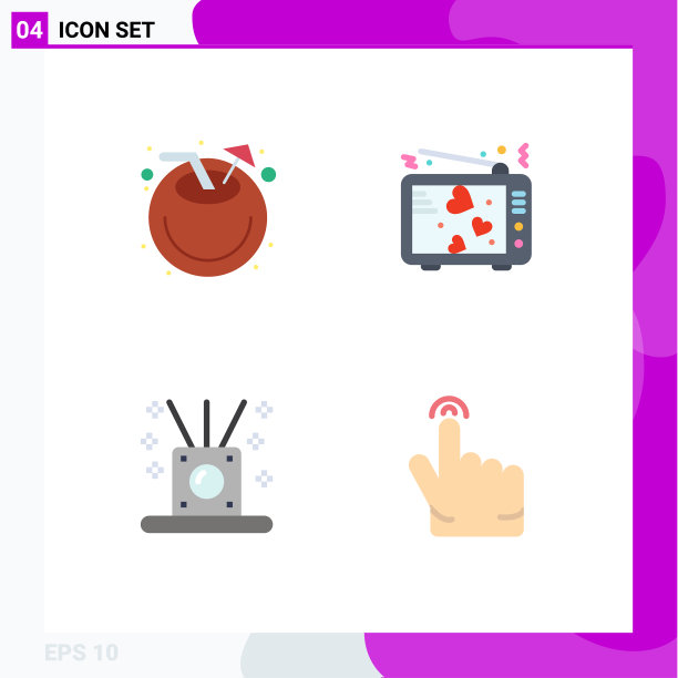 平面图标包4通用符号海滩图片下载