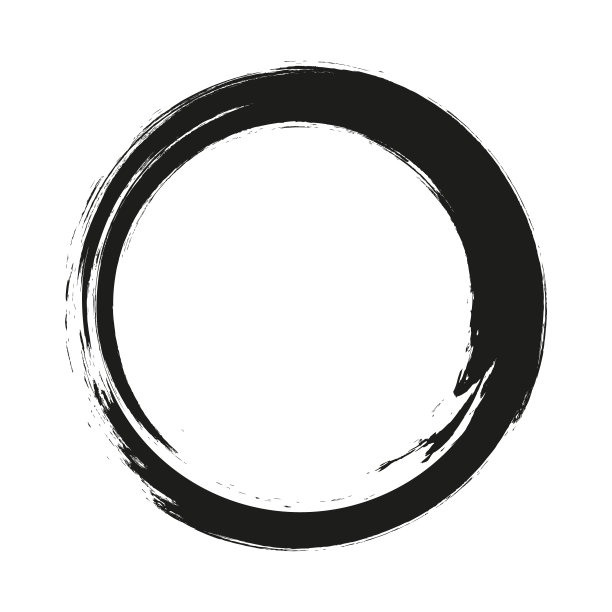 矢量笔刷在白色背景上画圆圈。墨汁手绘画画笔圈。标志、标签设计元素矢量插图。黑色抽象垃圾圆圈。框架。图片下载