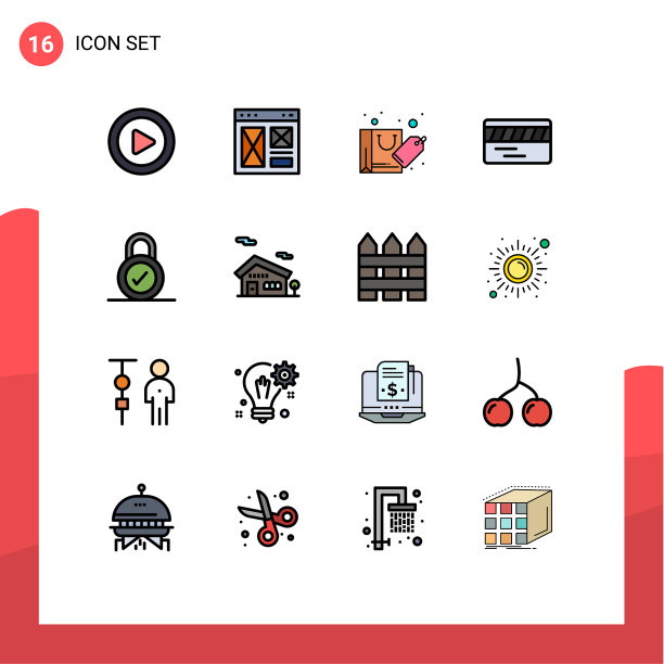 为卷筒纸设置16条通用平色填充线图片下载