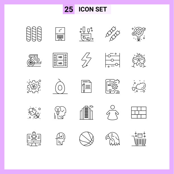 25线概念为网站移动和应用程序图片下载