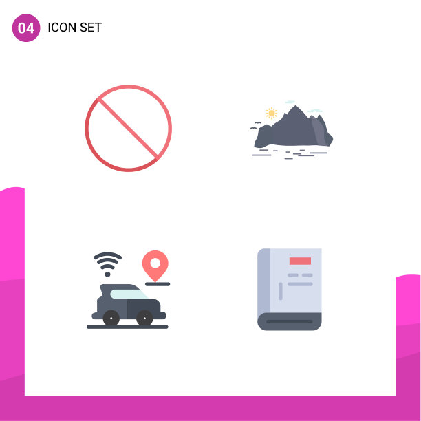 4创意图标的现代标志和符号图片下载