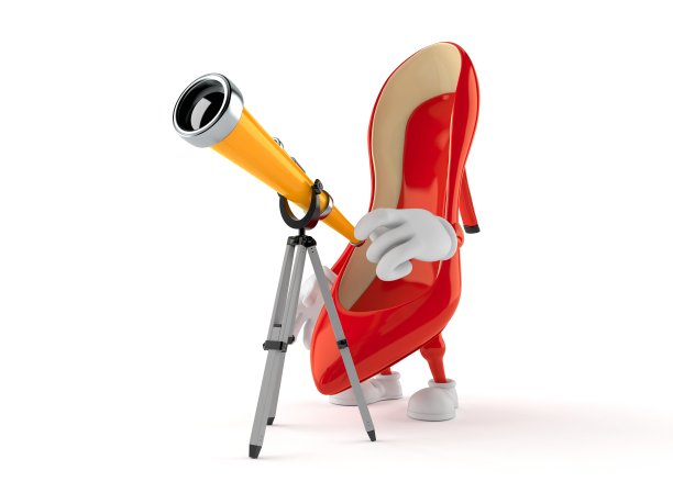 透过望远镜看高跟鞋的角色图片下载