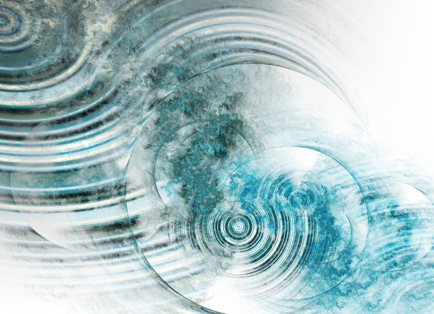 抽象色彩动态背景与灯光效果。分形结构。分形艺术图片下载