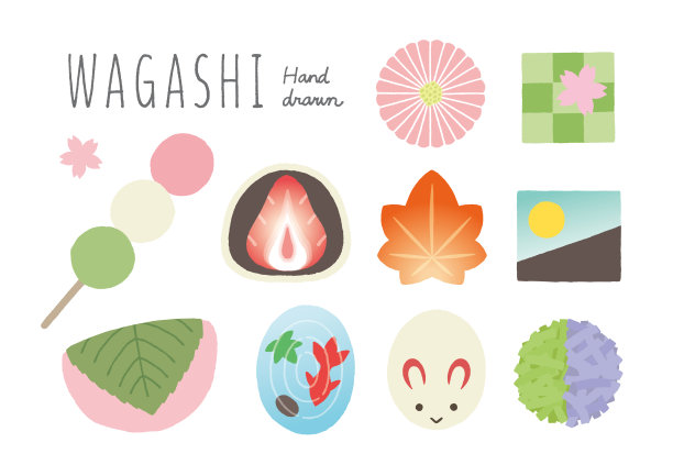 日本彩色糖果图标集图片下载