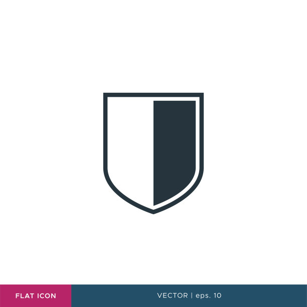 盾牌图标矢量插图设计模板。可编辑矢量EPS 10。图片下载