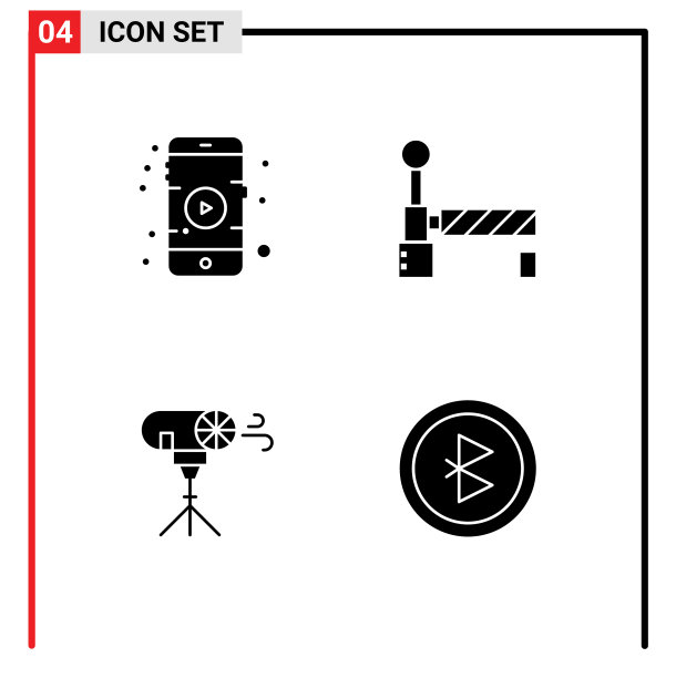 为手机设置4个现代的UI图标符号图片下载
