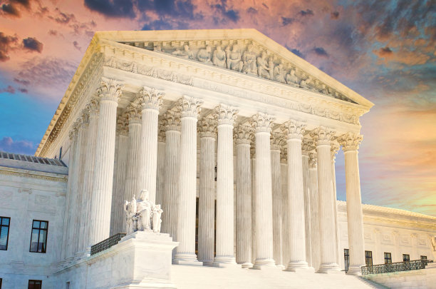 日落时分，华盛顿特区最高法院图片下载