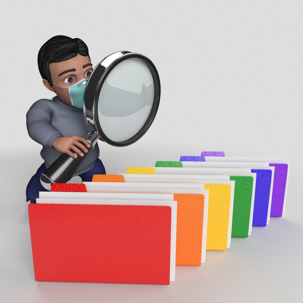 3D卡通休闲人物在面具图片下载