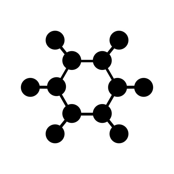 分子黑色图标轮廓孤立图片下载