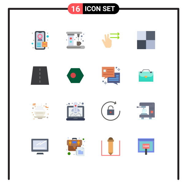 16通用的平色标志符号图片下载