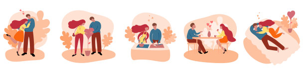 相爱的情侣花时间在一起。图片下载