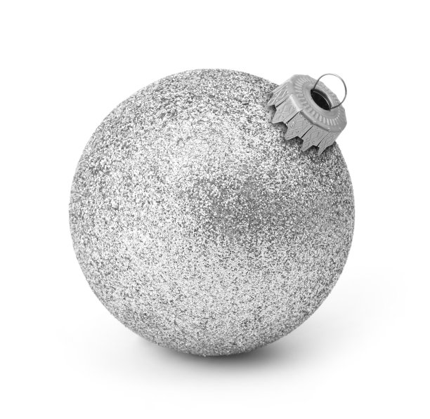 银色圣诞装饰品图片下载