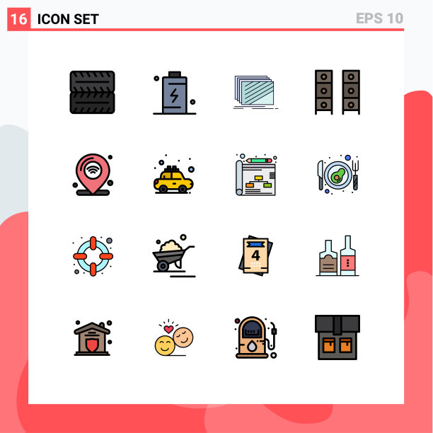 为卷筒纸设置16条通用平色填充线图片下载