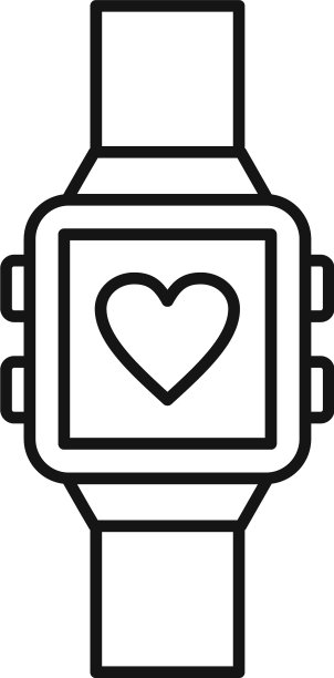 智能手表图标轮廓风格图片下载