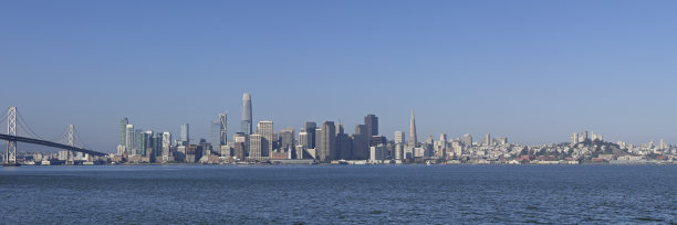 旧金山天际线全景图片下载