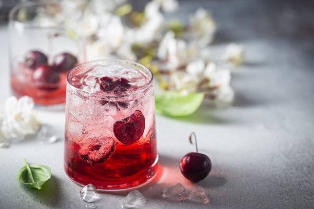 冷樱桃柠檬水图片下载
