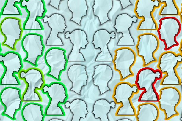 纸张纹理背景上相对的轮廓图片下载