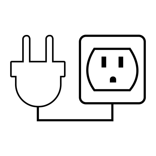 电源插头矢量图标图片下载