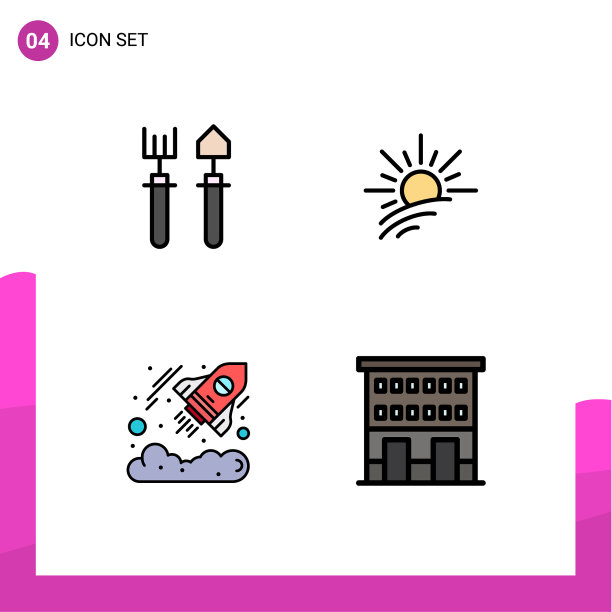 现代集4填充线平色象形文字图片下载