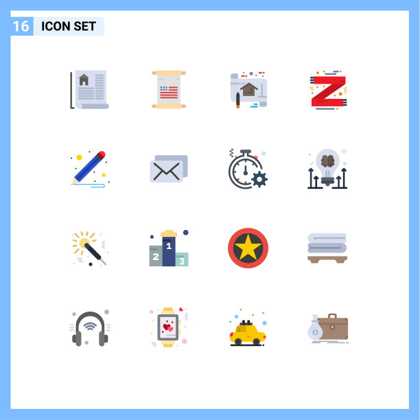 通用图标符号组16现代扁平图片下载
