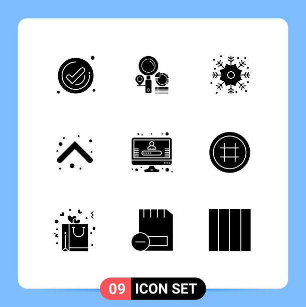 9 ． 坚实的字形概念的网站，移动和图片下载