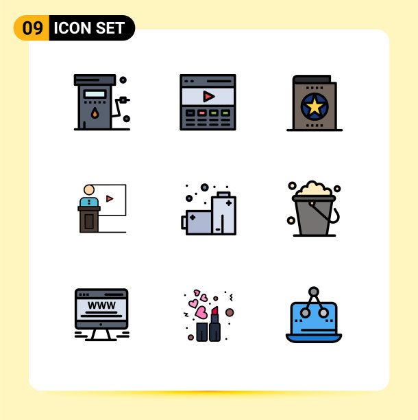 包9的创意填充线平色图片下载