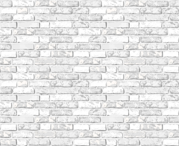 现实向量白色砖墙无缝模式。平面墙面重复纹理。美丽的灰色纹理砖背景印刷，纸张，设计，装饰，照片背景图片下载