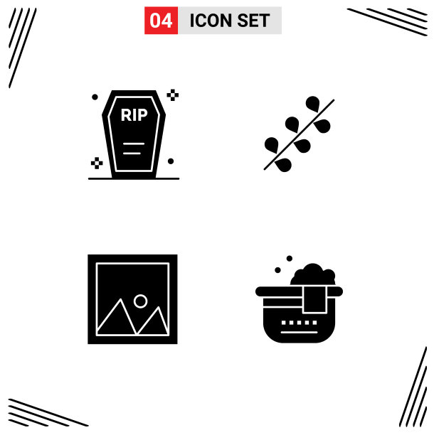 股票图标包4线标志和符号图片下载