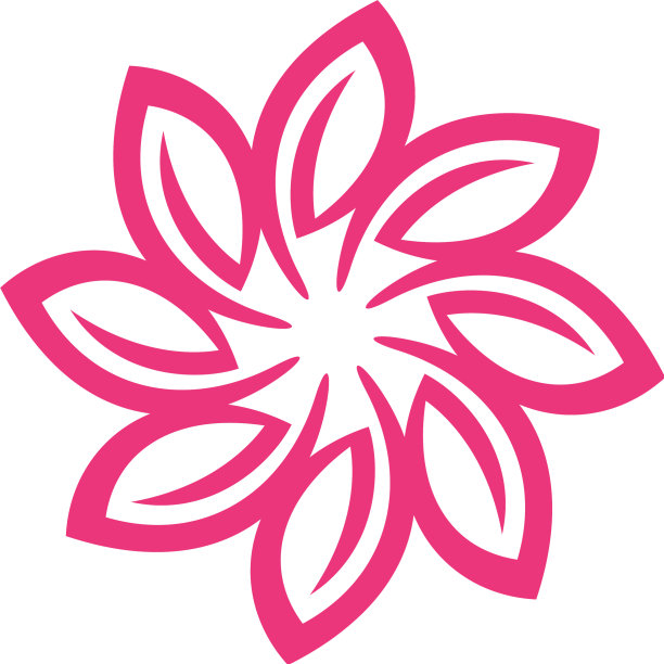 花朵花瓣标志模板设计图片下载